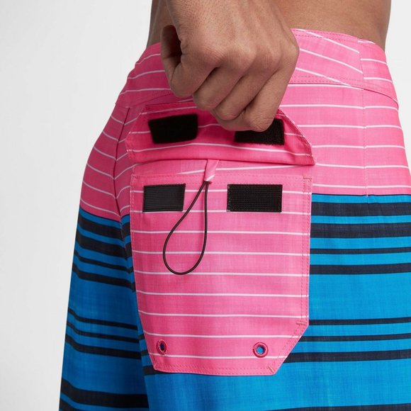 Hurley Men's Strands 20" Boardshorts - Photo Blue - Picture 6 of 7